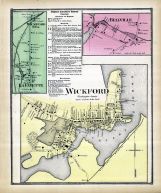 Wickford, Wickford Station, LaFayette, Bellville, Rhode Island State Atlas 1870